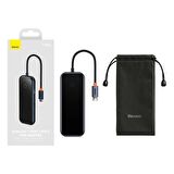 Baseus AcmeJoy 7 in 1 Type-C (PD) HUB Adaptör ( 4K HD HDMI * 1 + USB 3.0  * 2 + Type-C (PD) * 1 + SD/TF * 1 )